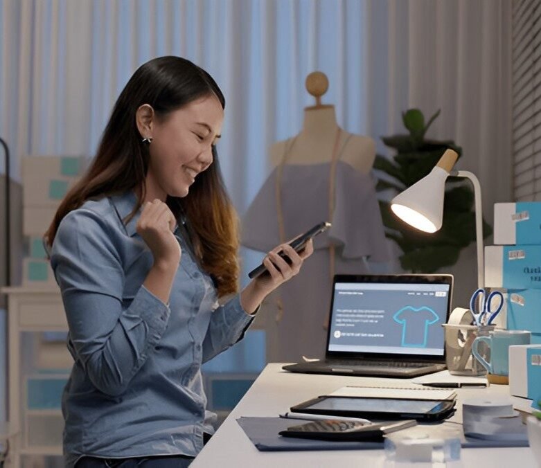 Business owner using 0% Interest Business Credit to grow operations and manage cash flow.